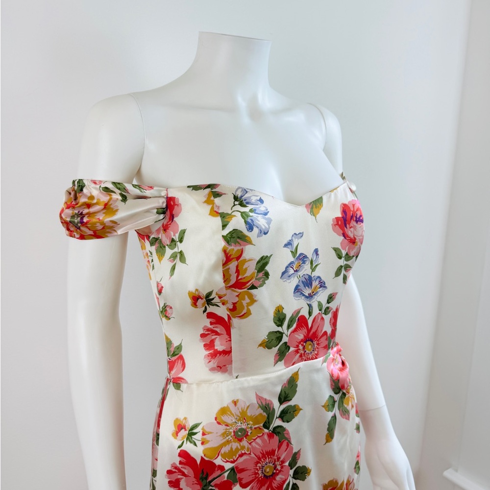 Reformation Pink Floral Midi Dress - Picture 4 of 9